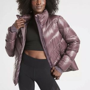 Athleta Lofty Down Puffer Jacket Volcanic VioletXL